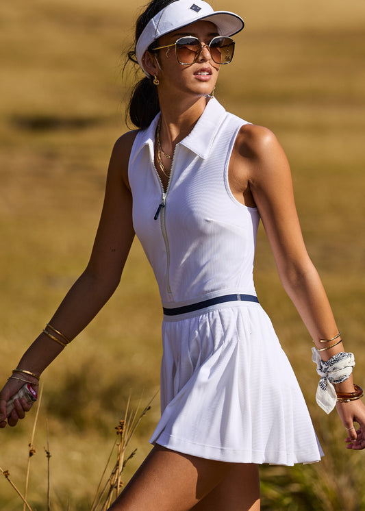 THE UPSIDE RENSHAW BETH PLEATED DRESS