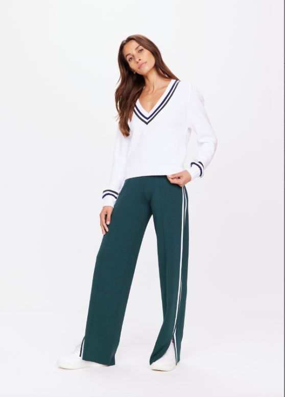 THE UPSIDE SONNY V NECK KNIT SWEATER
