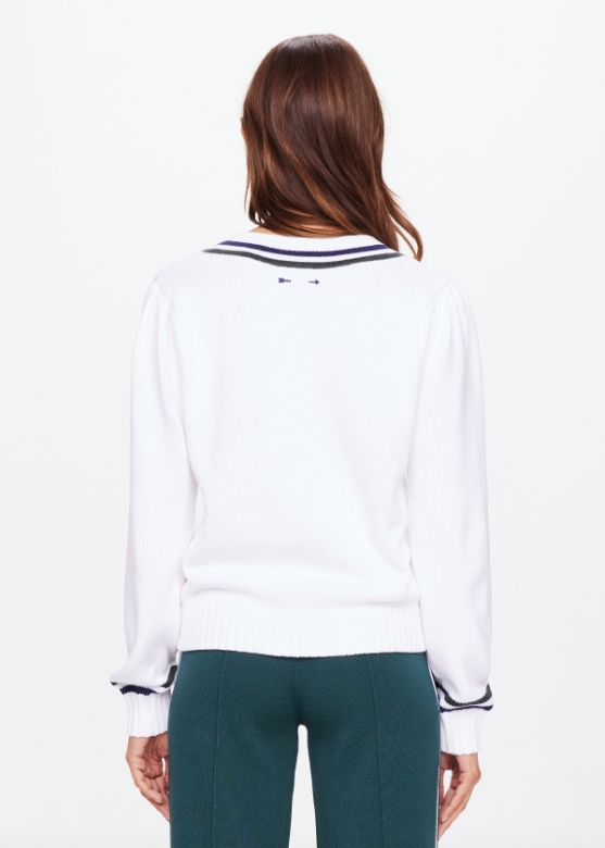 THE UPSIDE SONNY V NECK KNIT SWEATER