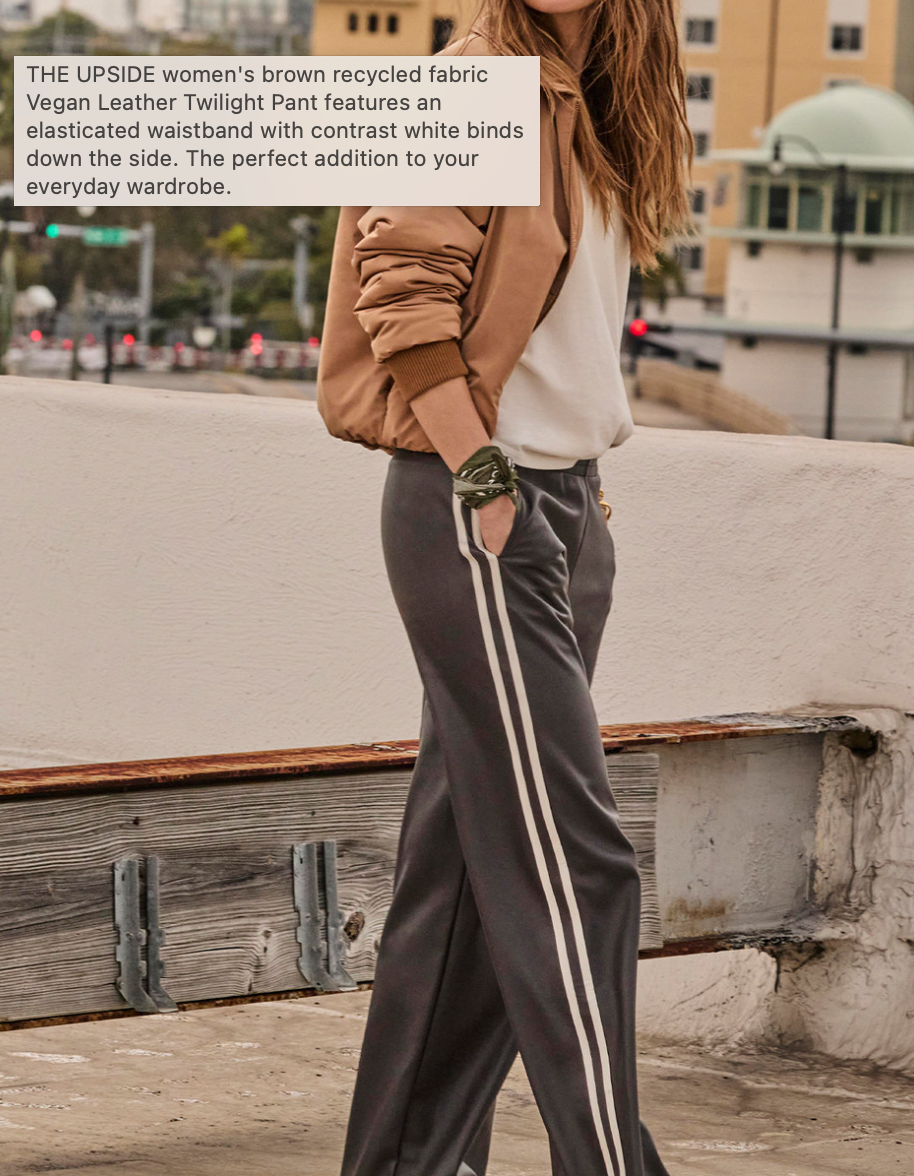 The Upside Vegan Leather Twilight Pant – Women’s Luxe Jogger